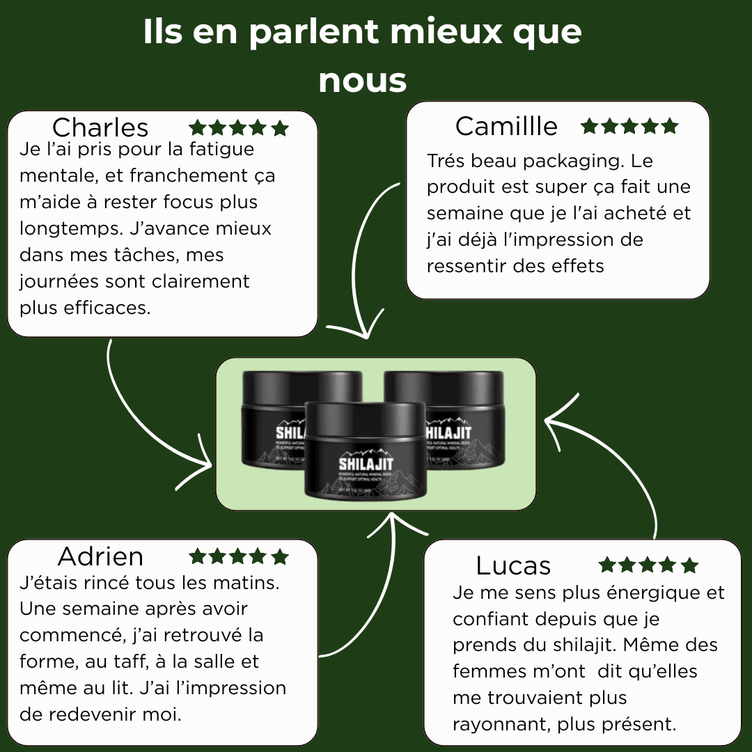 Shilajit– Énergie brute - nutri-strong
