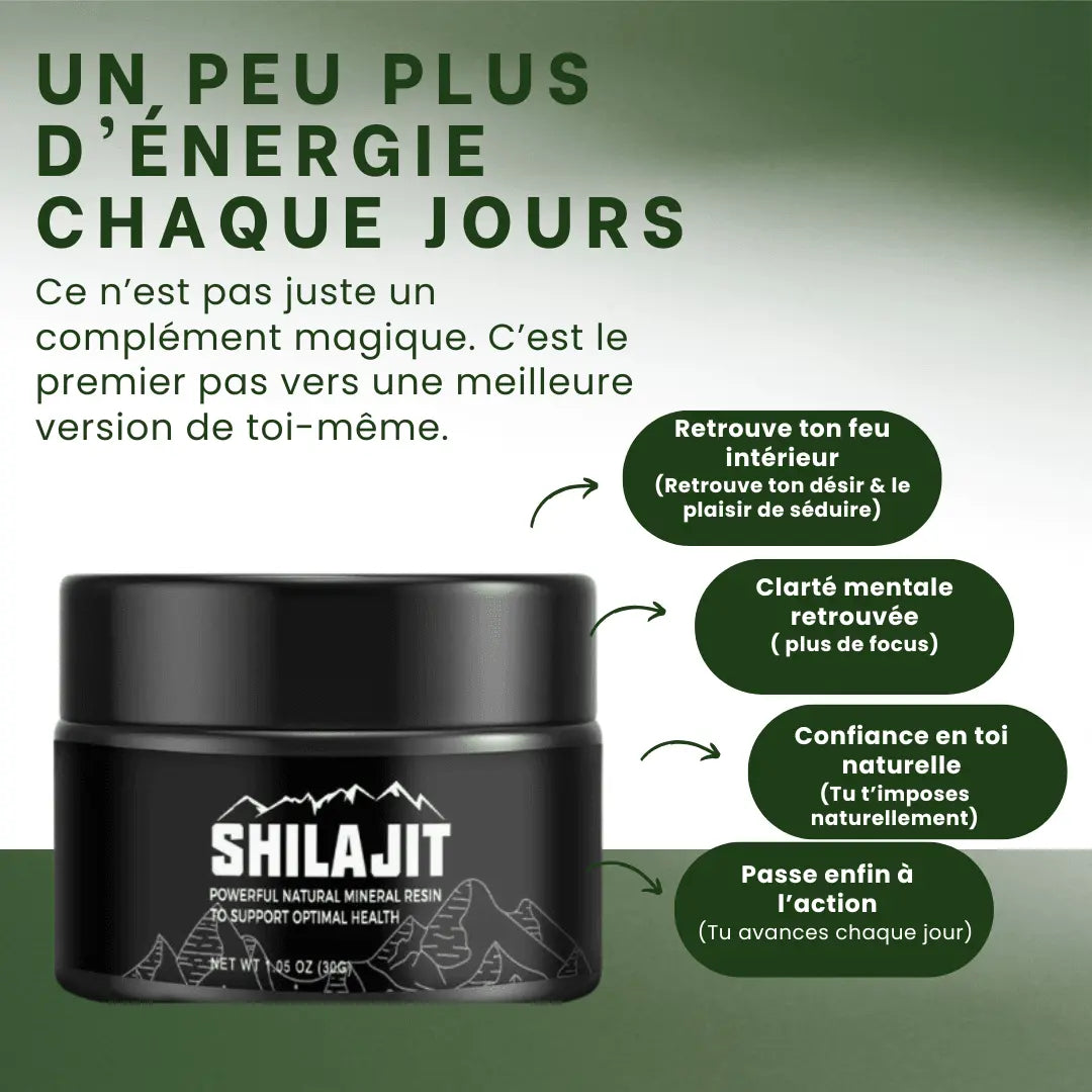 Shilajit– Énergie brute - nutri-strong