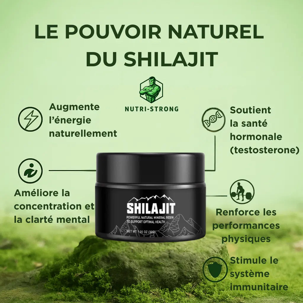 Shilajit– Énergie brute - nutri-strong